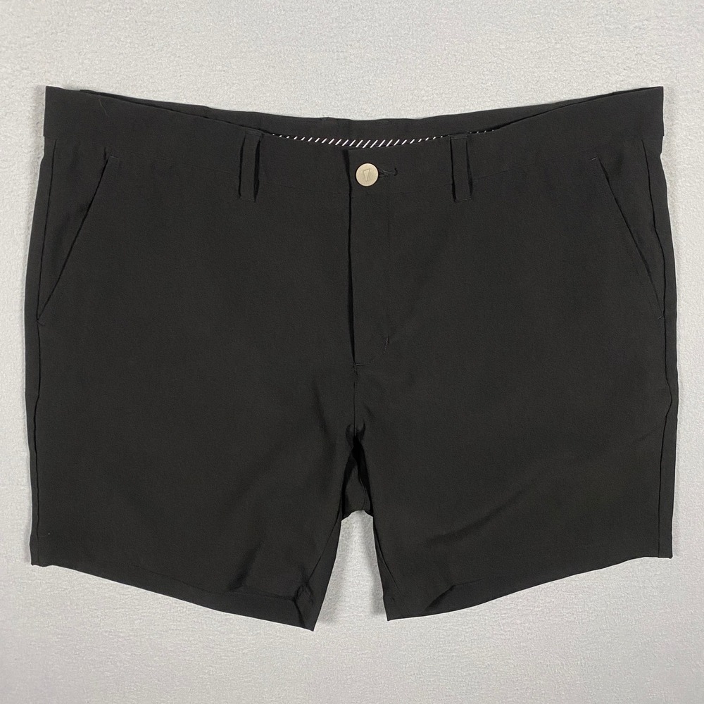 Primo Golf Shorts Men 38 Black 7 Inch Inseam Performance Stretch Activewear